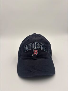 Duquesne Legacy Hat. Navy/Red All Sizes Football/Basketball